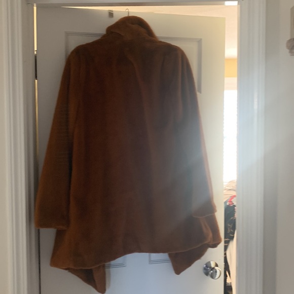 Forever 21 Rust Color Plush Coat - Picture 2 of 4